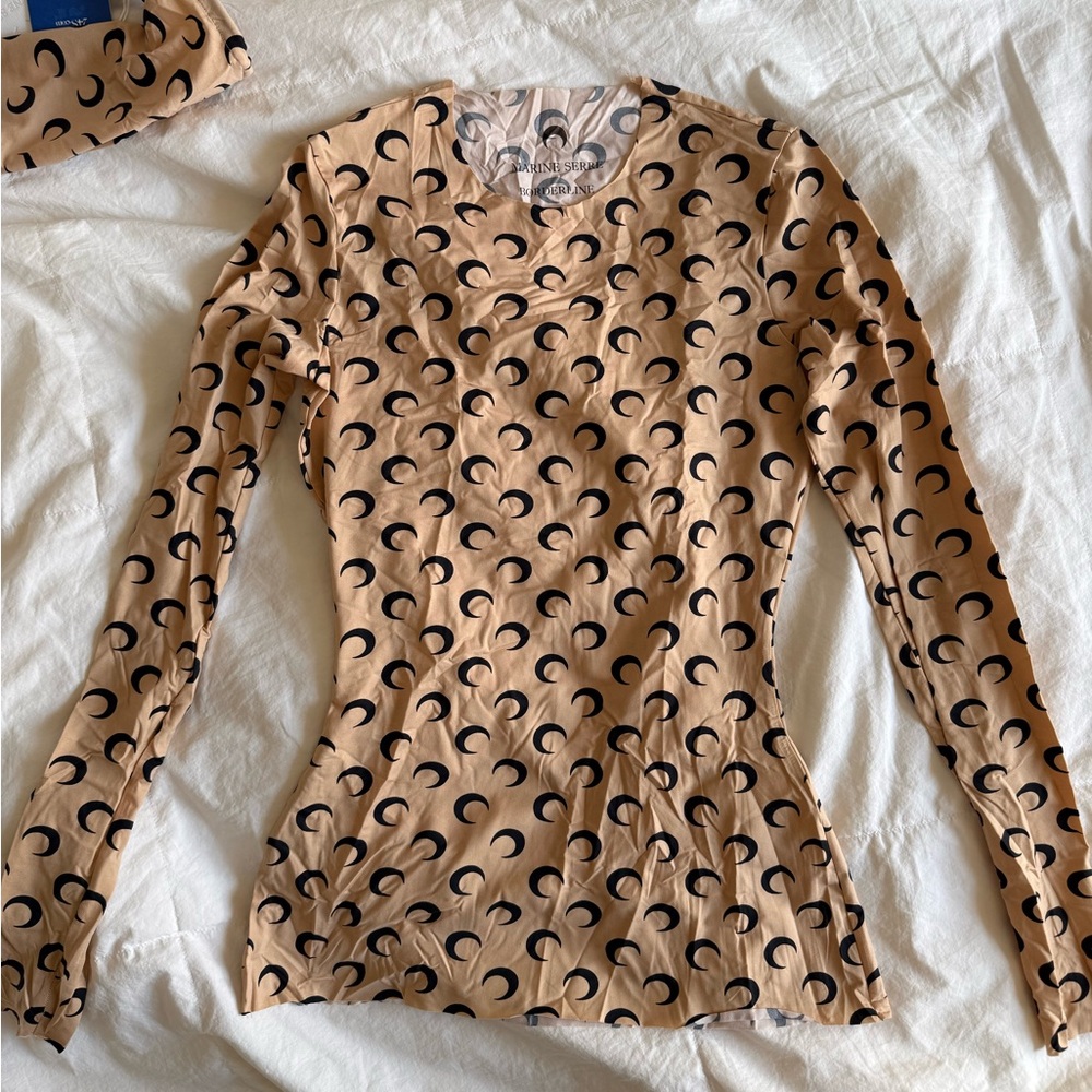 Marine Serre Borderline Second Skin Moon Top XS New - Picture 3 of 7